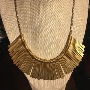 Stella&Dot gold essential fringe necklace
